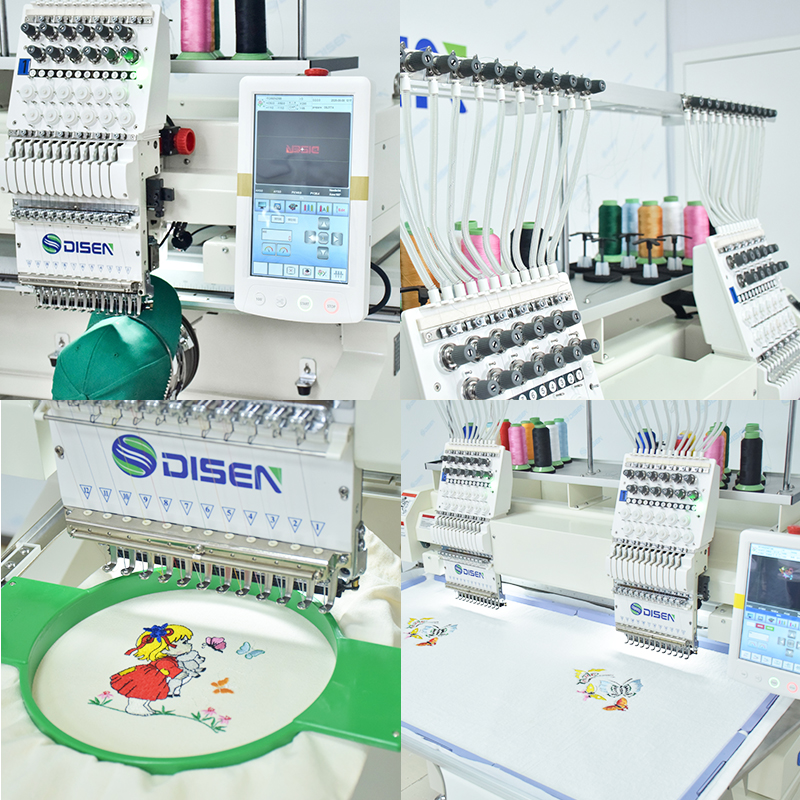 Disen 600*600mm Double Head Computerized Embroidery Machine