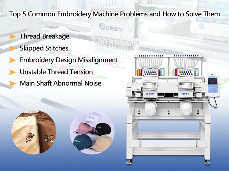 Top 5 Common Embroidery Machine Problems and How to Solve Them